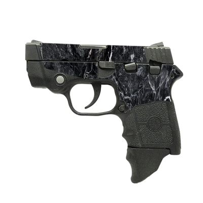 MightySkins Skin Compatible with Smith & Wesson M&P Bodyguard 380 (Green or No Laser) - Onyx Marble | Protective, Durable, and Unique Vinyl Decal wrap Cover | Easy to Apply | Made in The USA