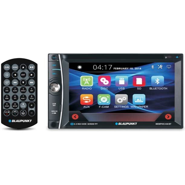 The Blaupunkt 6.2" in-Dash Touch Screen DVD Receiver MEMPHIS440BT with Bluetooth