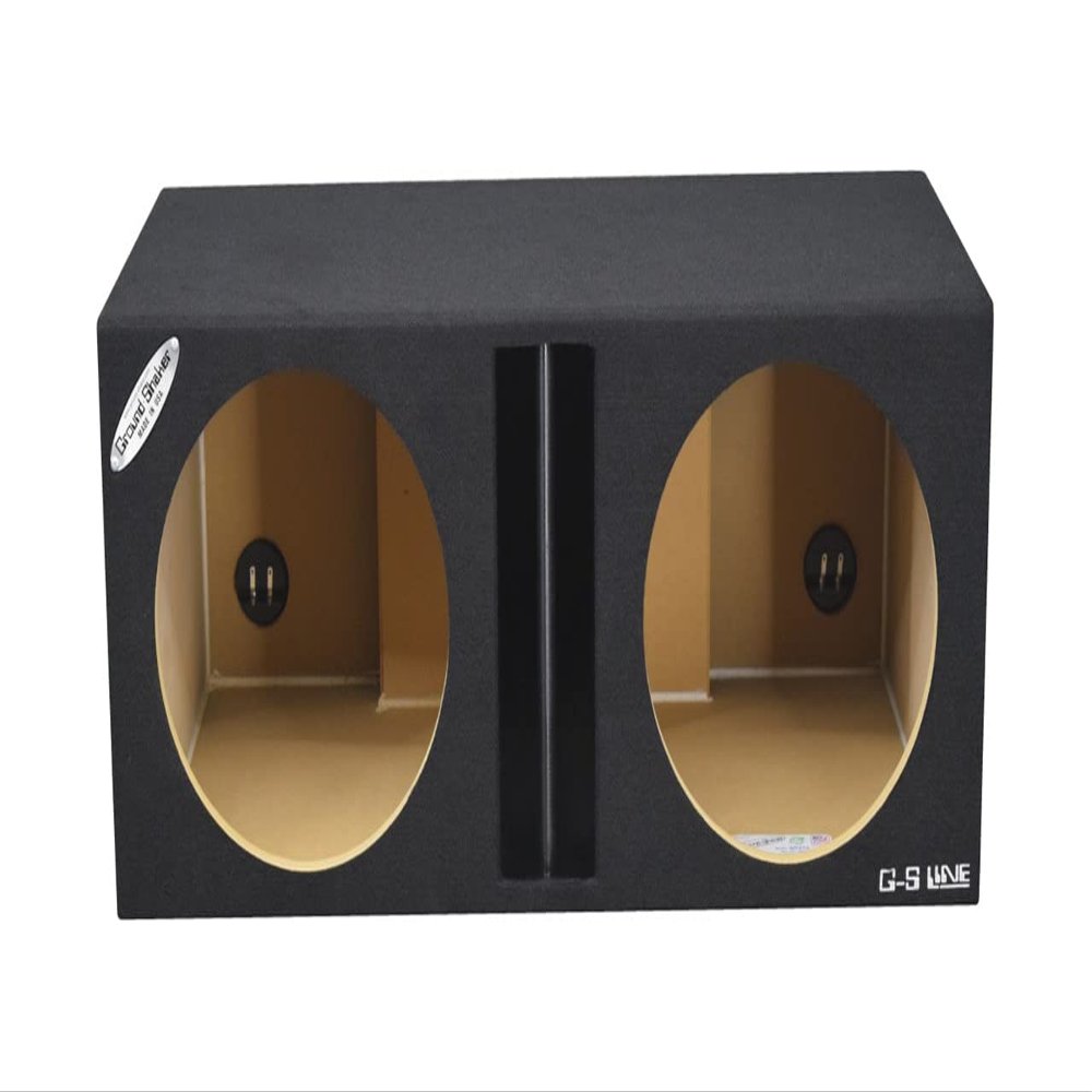 12" Dual Center Vented Ported Sub Box Subwoofer Enclosure Speaker Box Car Audio