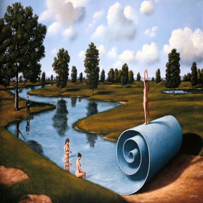 Rafal Olbinski : The Judgement of Paris : Archival Quality Art Print