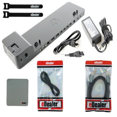 HP UltraSlim Dock 2013 Docking Station (D9Y32UT#ABA) + Starter Kit Bundle