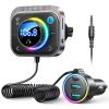 JOYROOM Bluetooth 6.0 Car Adapter FM & AUX HiFi Bass 96W Fast Charging view 1