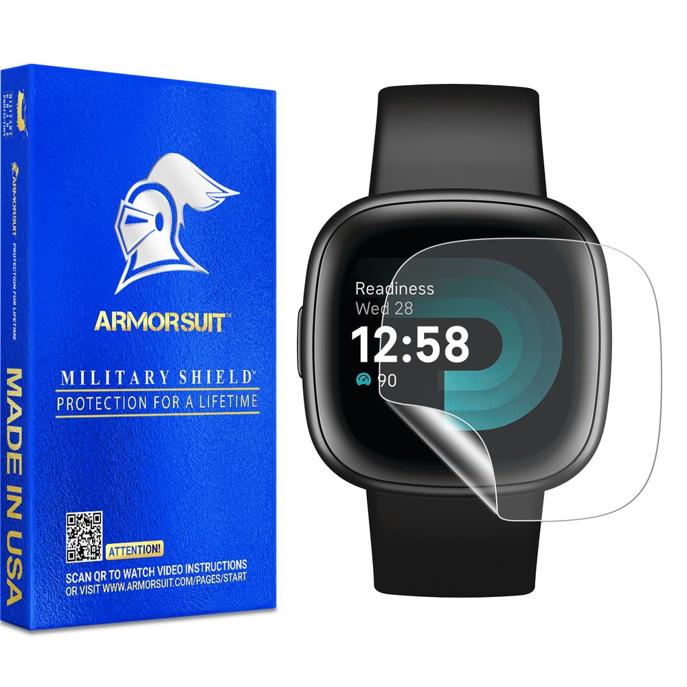 ArmorSuit 6 Pack for Fitbit Versa 4 Anti-Glare Screen Protector MilitaryShield Matte Film - Made in USA
