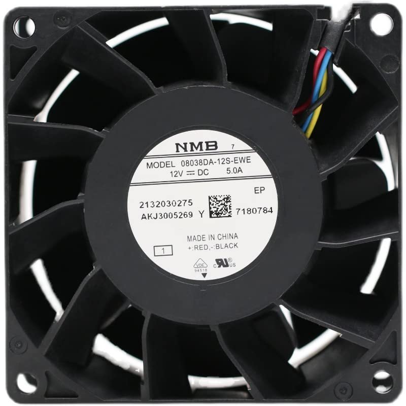 08038DA-12S-EWE Fan for 12V 0.50A 8CM 4-pin Cooling Fan