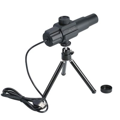 Microscope Kit Digital Microscope 4.3 Inch Electronic Video Display Mirror Monocular Telescope Instrument Magnifying Glass Tool Microscope Lens Adapters (Color : Gold)