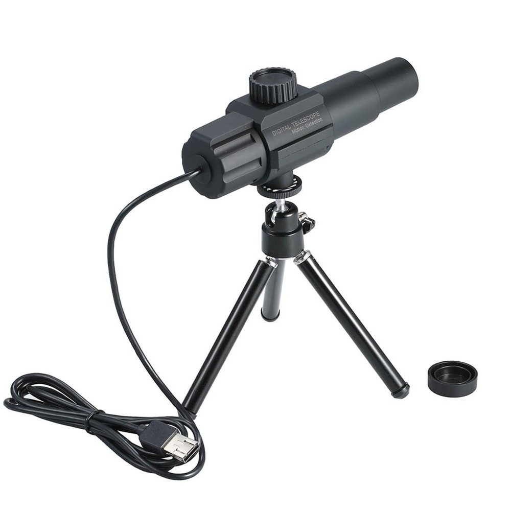 Microscope Kit Digital Microscope 4.3 Inch Electronic Video Display Mirror Monocular Telescope Instrument Magnifying Glass Tool Microscope Lens Adapters (Color : Gold)