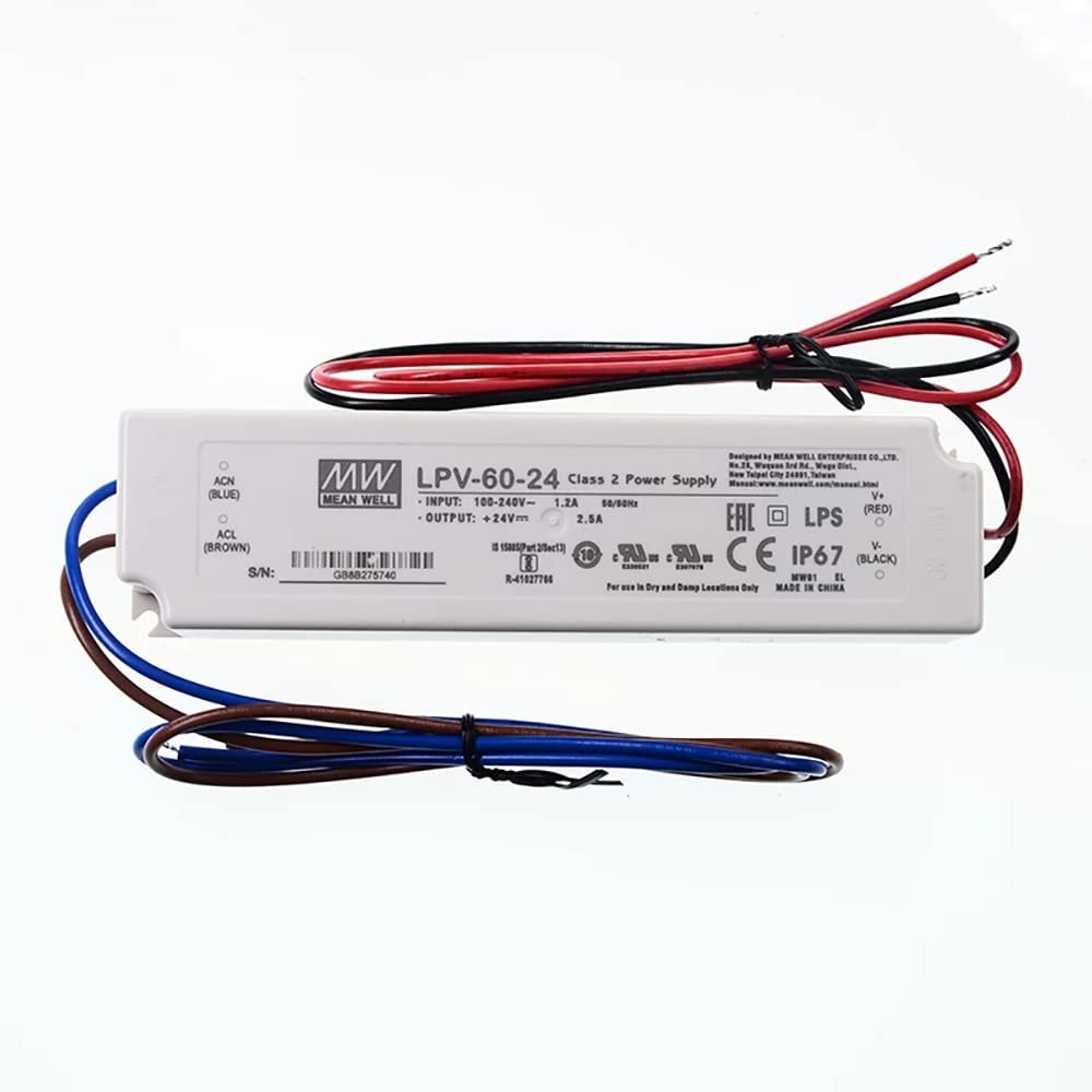 Mean Well LPV-60-24 60W 24V 2.5A Switching Power Supply
