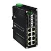 Centopto Industrial 14-Port PoE Switch - 4x 1G SFP, 2x 10G SFP+, 8x RJ45 10/100/1000Mbps PoE, DIN Rail Mount view 1