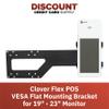 DCCStands Clover Flex PIN Pad VESA Flat Mounting Bracket for 19" - 23" Monitor, Screw-in Installation, Black view 2
