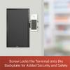 DCCStands Clover Flex PIN Pad VESA Flat Mounting Bracket for 19" - 23" Monitor, Screw-in Installation, Black view 4