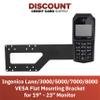 DCCStands Ingenico Lane/3000/5000/7000/8000 PIN Pad VESA Flat Mounting Bracket for 19" - 23" Monitor, Screw-in Installation, Black view 2