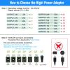 TKDY 24V 1A Power Supply Adapter White with 5 Tips, 24W AC 100-240V to DC 24 Volt Power Cord, Class 2 Switching for LED Light Strip, String Lights, Soundbar, Massage Gun and More. view 4