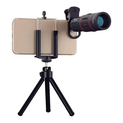 Feiyx Phone Lens Phone Camera Lens, High Power Monocular with Smartphone Holder & Tripod,for Bird Watching, Camping, Hiking