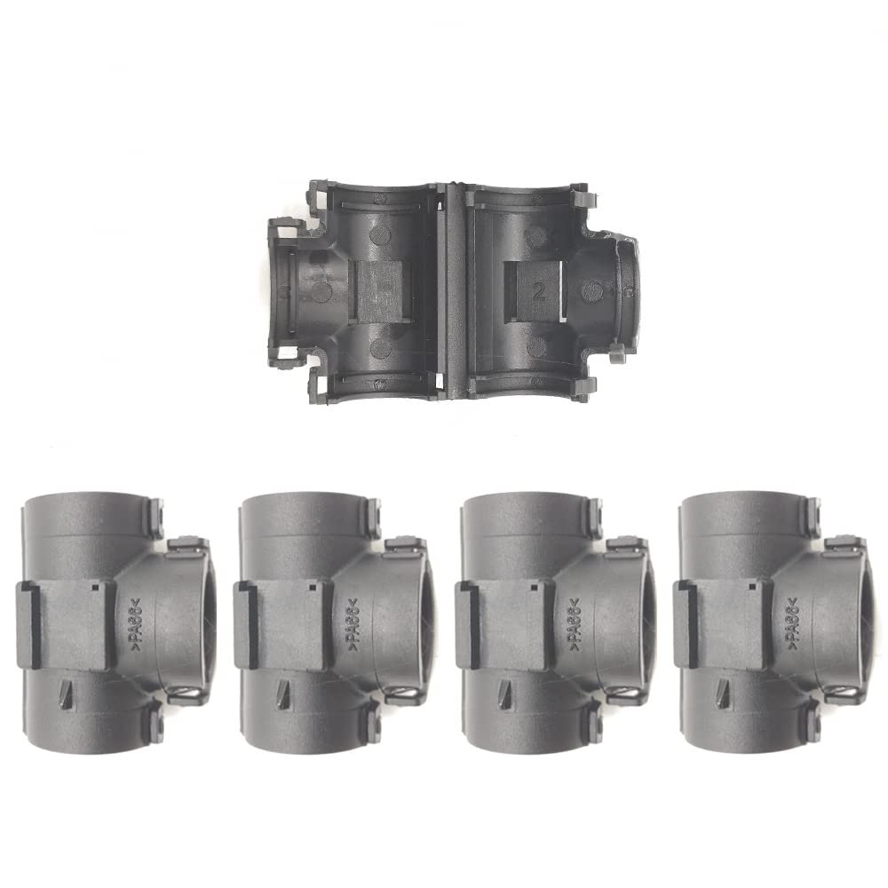 PGFUN Wire Loom Tee Connector Openable Convolute Tubing T Fitting for 3/8" Conduit (5-Pack)