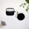 Case for Airpods Pro 2nd Generation, Cute Airpod Pro 2 Case Cover for Women Girl,Stylish Protective Silicone Skin Case with Pompom Keychain for Apple AirPods Pro 2 Charging Case 2022 (Black) view 2