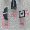 100PC DBX2231 equalizer push cap 11MMX9MM hole 4MM Black 3 view 2