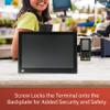 DCCStands Verifone P200/P400 PIN Pad Universal VESA Lift Mounting Bracket for 15" - 17" Monitor, Short S-Bracket, Screw-in Installation, Black view 4