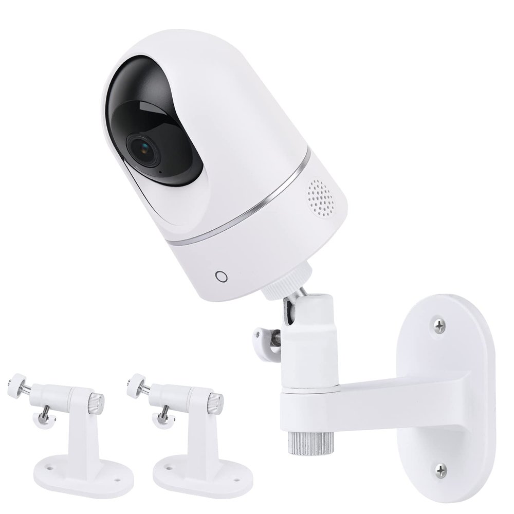 2Pack Adjustable Wall Mount for Eufy Security Indoor Cam P24 and E220, No-Drill Mounting Bracket for Eufy Security Indoor Cam Pan & Tilt - White
