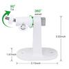 2Pack Adjustable Wall Mount for Eufy Security Indoor Cam P24 and E220, No-Drill Mounting Bracket for Eufy Security Indoor Cam Pan & Tilt - White view 3