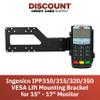 DCCStands Ingenico IPP310/315/320/350 PIN Pad Universal VESA Lift Mounting Bracket for 15" - 17" Monitor, Short S-Bracket, Screw-in Installation, Black view 2