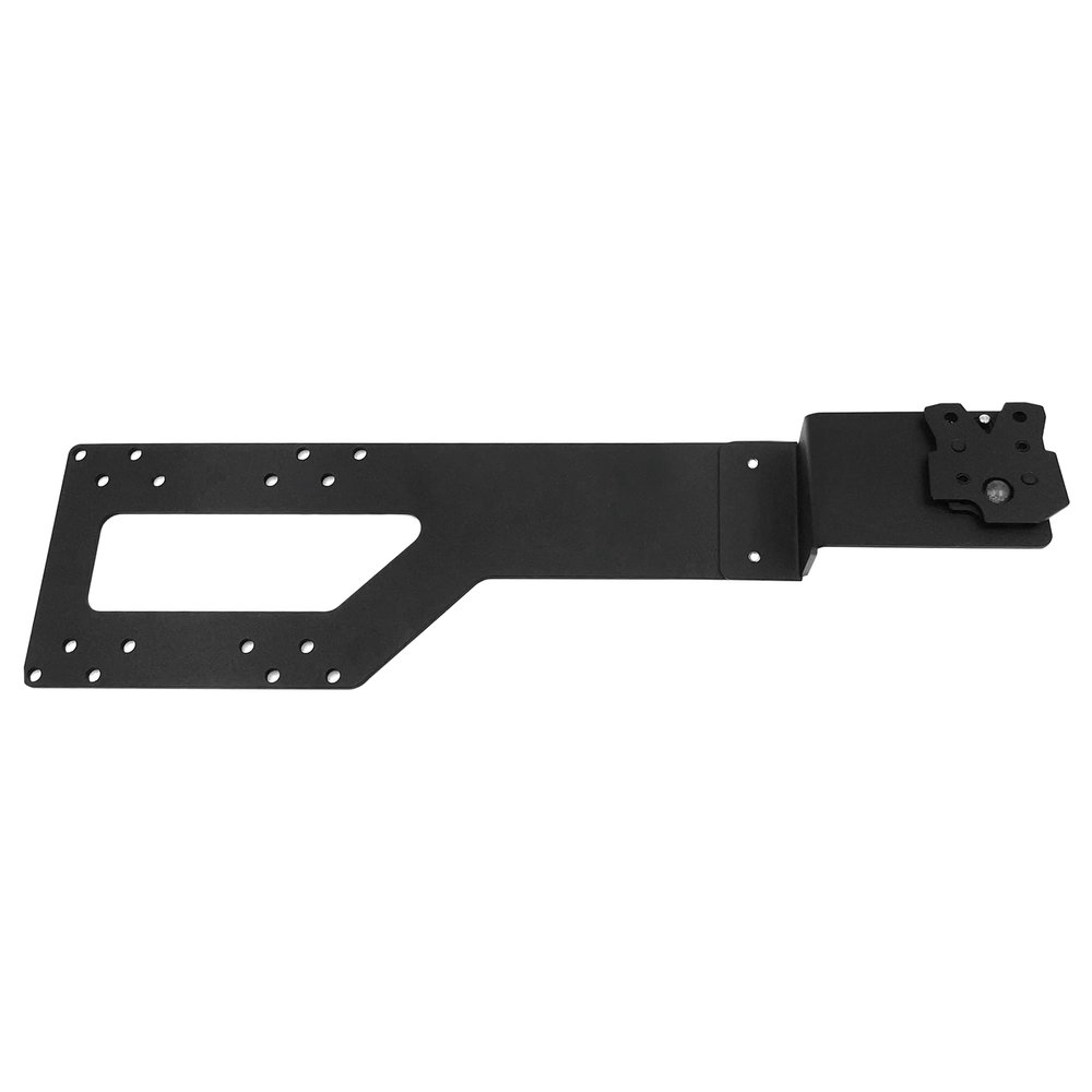 DCCStands Ingenico Lane/3000/5000/7000/8000 PIN Pad VESA Lift Mounting Bracket for 19" - 23" Monitor, Long S-Bracket, Screw-in Installation, Black