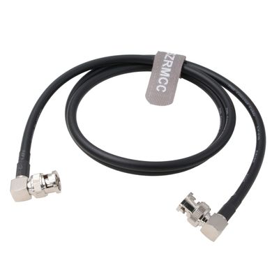 SZRMCC 12G HD SDI Video Cable Right Angle BNC Male to Male Connectors 4K Coaxial Cable LV-61S 75 ohm for ARRI RED Camera Monitor Blackmagic HyperDeck (2m/6.5ft)