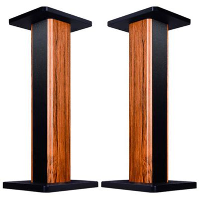 Audio Stand Wooden Speaker Stand Floor Surround Card Package Audio Tripod Desktop Computer Audio Box Rack Shock Mount Can Be Filled With Sand For Shock Absorption ( Color : Brown , Size : 23*30*80cm )