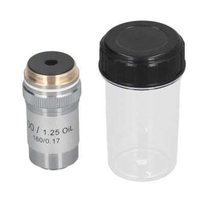100X Achromatic Objective Lens, 20.2MM High Magnification Microscope Interface, Automatic Bounce Device, High Image Transmission, Suitable for Laboratory Research
