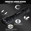 DARKBEAM ir Flashlight Infrared 940nm Lights LED Mini for Night Vision, Rechargeable Portable Tactical ir Illuminator Torch, Focus Adjustable for Hunting, Observation, Search view 3