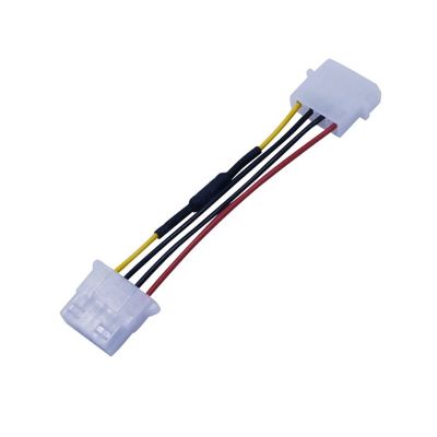 Cinnabar Multi-Purpose 4-Pin Molex Computer PC Case Fan Speed Reducer Low Noise Extension Cord Adaptor Adaptor (Cable Length : 1pcs)