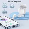 TWS Wireless Bluetooth 5.0 Earbuds with Charging Case for Motorola One Action in-Ear Earphones Headset with Mic and Touch Control - White view 3
