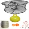 KUFA Sports Foldable Prawn Trap (Stretched Mesh Size:1-3/4") with 400' Rope, Yellow Float, Bait Bag & Harness Combo (PRN59+PAQ5+HA2) view 1