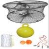 KUFA Sports Foldable Prawn Trap (Stretched Mesh Size:1-3/4") with 400' Rope, Yellow Float, Bait Bag & Harness Combo (PRN59+PAM5+HA2) view 1