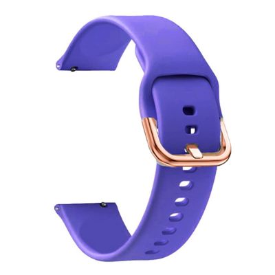 GANYUU Silicone Watchband Strap for Garmin Venu/SQ/Venu2 Plus/Forerunner 245 645 GarminMove Sport Smart Watch Bracelet 20mm Wristband (Color : Purple, Size : 20mm VENU2 Plus)