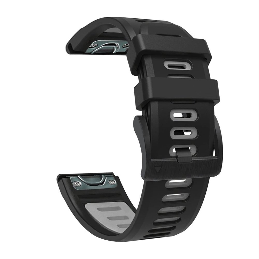 GANYUU Quick Fit Silicone Watchband 26mm for Garmin Fenix 7X 6X Pro/ 5X Plus/3 HR/Enduro/Descent MK1 Mk2 Mk2i Smart Watch Band Strap (Color : Colour E, Size : Descent MK2 MK2i)