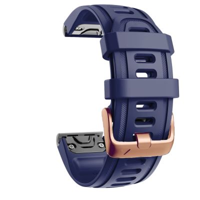 SKM Smart Watch Band Strap for Garmin Fenix 7S/5S/5S Plus/6S/6S Pro Quick Release EasyFit D2 Delta S Silicone 20mm Bracelet (Color : Dark Blue, Size : Fenix 7S)
