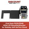 DCCStands First Data FD35/FD40 PIN Pad VESA Lift Mounting Bracket for Wallaby Self-Service Stand, Screw-in Installation, Black view 2