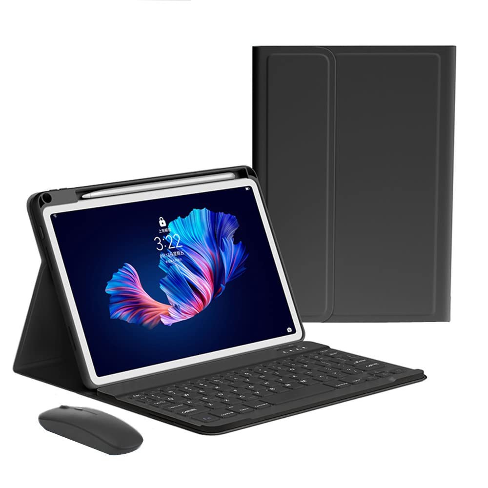 kaitesi Keyboard Case Mouse for iPad mini A17 Pro/iPad mini 6th Generation Case with Keyboard Support Pencil Charging Magnetically Detachable Wireless Color Keyboard (Black)