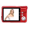 Vlogging Camera, Digital Camera Lightweight and Portable Built in Microphone for Holiday Birthday Teens Children Beginners(Red) view 1