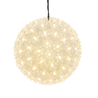 7.5" Warm White Starlight Sphere Ball Lights with Twinkle LED Lights, UL Certified and Commercial Grade Decorative Lighting, for Indoor and Outdoor Use.