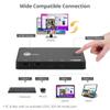 SIIG 2 Port USB-C KVM Switch - 2 Computers to 1 Monitor - 2X USB-A + 2X USB-C - Single 4K 60Hz HDMI, USB-C Bus Powered, Button Control, Thunderbolt 3 Compatible (CE-KV0B11-S1) view 4
