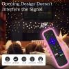 2Pack Silicone Controller Sleeve for Roku Express 4K+ 2021 | Universal Roku Remote Case with Lanyards Glow Pink&Sky Blue view 4