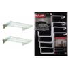 HyLoft 777 36-Inch X 18-Inch Adjustable Steel Wall Shelf (2-Pack) 00212 Add-On Storage Hook Accessory (4 Count) view 1