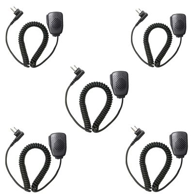 5 Pack PMMN4013 PMMN4013A Remote Speaker Mic 2 Pin Shoulder Microphone for Radio BPR40 CP200D CP200 CP200XLS CP185 CLS1410 CLS1110 PR400 BPR40 RDU4100 RDU4160D PMMN4029 PMMN4029A