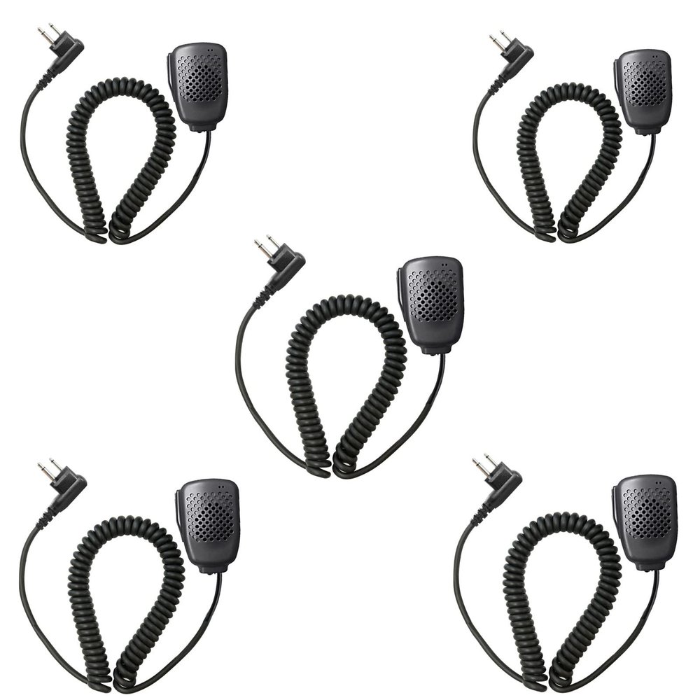5 Pack PMMN4013 PMMN4013A Remote Speaker Mic 2 Pin Shoulder Microphone for Radio BPR40 CP200D CP200 CP200XLS CP185 CLS1410 CLS1110 PR400 BPR40 RDU4100 RDU4160D PMMN4029 PMMN4029A