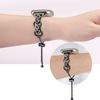 Bling Diamond Bracelet Compatible with Fitbit Versa 4/Sense 2,Metal Classy Bands Stainless Steel Wrist Bands Waterproof Strap for Fitbit Versa 4 Band for Women (Black) view 4
