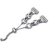 Bling Diamond Bracelet Compatible with Fitbit Versa 4/Sense 2,Metal Classy Bands Stainless Steel Wrist Bands Waterproof Strap for Fitbit Versa 4 Band for Women (Black/Silver) view 3