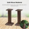 Ccsh Speaker Stand Solid Wood Speaker Stands Pair, Heavy Duty HiFi Audio Bookshelf Speakers Rack - Reduced Vibration, Durable Stable & Easy to Put Together (Size : 60cm (23 5/8in) Tall) view 2