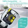 NineLeaf 3 Pack Compatible Industrial Tape Replacement for DYMO Rhino 18433 Black on Yellow 19mm Permanent Vinyl Label Tapes 3/4" x 18' for Rhino 5200 4200 5000 6000 Label Makers view 2