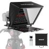 NEEWER Teleprompter X14 with RT-110 Remote & APP Control (Bluetooth Connection via NEEWER Teleprompter App), Portable No Assembly Compatible with iPad Android Tablet, Smartphone, DSLR Camera view 1